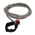 Lockjaw 1/4 in. x 25 ft. 2,833 lbs. WLL. LockJaw Synthetic Winch Line Extension w/Integrated Shackle 21-0250025